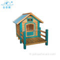 Maison de compagnie colorée en bois et accessoires lit de chien en bois lit de chat lit pour animaux de compagnie